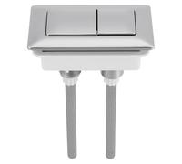 Gadpiparty Push Button Toilet Flush Replacement Part Dual Toilet Flush Button in Abs Rectangular Design and Bathroom Water Tank Repair Random Color