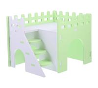 Gadpiparty PVC Hamster Hideout House with Ramp Small Animal Maze Tunnel for Guinea Pigs Squirrels and Hamsters Easy to Clean Small Pet Villa Hideaway Accessory