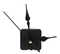 Gadpiparty Quartz Clock Movement Replacement Kit - Silent Sweep Mechanism with Long Shaft - Battery Operated DIY Motor Parts and Analogue Hands for Wall Repair - Black