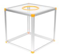 Gadpiparty Raffle Box with Easy Handling and Design with Aluminum Alloy Frame Acrylic Multi-functional Ticket Storage for Wedding and Donation Use Suitable for Lucky Draws and Party Games
