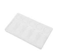 Gadpiparty Rectangular Plastic Palette for Watercolor and Gouache Painting Leak with Round and Rectangular Wells Smooth White Surface for Easy Mixing and Cleaning Suitable for Artists