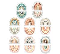 Gadpiparty Refrigerator Magnets with Fine Workmanship 16pcs Rainbow Shaped Made of Sturdy Pvc Soft Magnet Material for Refrigerator Decor and Housewarming Unique Artistic Ornament