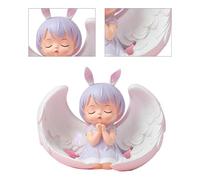 Gadpiparty Resin Praying Angel Model Cake Decoration Unique Creative Design, Lovely Non-edible Cake Ornament for Birthday Parties and Car Decoration, Beautiful Miniature Party Atmosphere