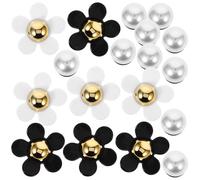 Gadpiparty Resin Shoe Clips Flower and Pearl Design Decorative DIY Shoe Buckles for Party and Everyday Use for Women Sneakers and Heels