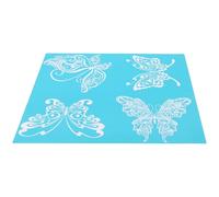 Gadpiparty Reusable Adhesive Butterfly Pattern Silk Screen Printing Stencil Mesh Transfer for Decorative Art Pieces and Holidays, Not Easy to Deform Or Break, Creative DIY Painting Supply