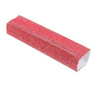 Gadpiparty Rhinestone Wireless Handheld Microphone Handle Cover with Cloth Material, Extra Layer of Protection and Versatile Design for Events and Singing, Red Microphone Accessory Sleeve