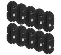 Gadpiparty Robot Vacuum Push Button Cover Replacement Keycaps Nitrile Rubber Switch Caps Black 10pcs with Conductive Pad Kit, Convenient Installation for Frequent Replacements and Daily