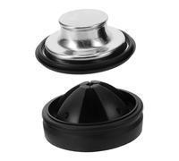 Gadpiparty Rubber Drain Plug Easy to Use and Clean Kitchen Sink Stopper Splash Guard with Stainless Steel Ring for Garbage Disposal Suitable for Home and Restaurant Kitchens