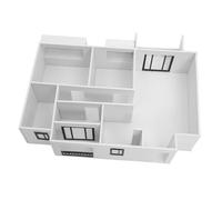 Gadpiparty Scale Architectural Model Kit for Apartment Layouts DIY Miniature House Model with Accurate Spatial Design Unfinished Interior for Easy Assembly and Professional Visualization