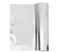 Gadpiparty Self-Adhesive Suitable for Showers and Other Spaces Silver Mirror Wall Sticker Mirror 1 Roll Pet Material, Easy to Clean, Non Breakable Minimalist Elegant Style for Home Décor