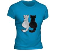 Gadpiparty Sequin Embroidered Patches to Mend Clothes 2pcs Black Cat Shaped Attractive DIY Sew on Applique Accessories with Fabric Material for Clothes and Bags