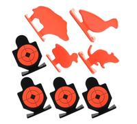 Gadpiparty Shooting Targets with Enhanced Visibility 8pcs Animal Silhouette Stainless Steel and Easy Setup for Range and Hunting Trips Training