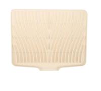 Gadpiparty Silicone Dish Drying Mat Silicone Mat for Kitchen Counter with Built-in Drain -Resistant and Heat-Resistant 40x33cm for Bowls and Tableware