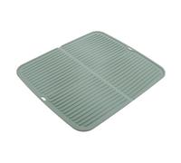 Gadpiparty Silicone Draining Pad Heat Insulation Drainage Mat for Kitchen Utensils and Tableware Non-Slip Washable Silicone Dish Drying Mat with Large Drain Panels for Fast Water Flow and
