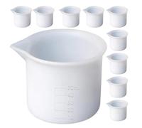 Gadpiparty Silicone Epoxy Resin Measuring Cups Reusable No Cracking 50ml with Scale 12pcs DIY Crafts Supply for Resin Art Craft and Make Your Own