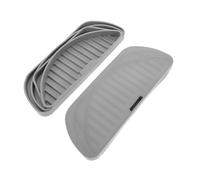 Gadpiparty Silicone Refrigerator Drip Catcher Tray 2pcs Grey Water Dispenser Drip Pan Mat for Kitchen Fridge Spills and Beverage Dispensers