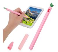 Gadpiparty Silicone Sleeve and Grip for Apple Pencil Generation Anti-Slip Protective Electronic Pencil Covers Comfortable Soft Silicone Case with Scratch and Collision Resistance Pack for