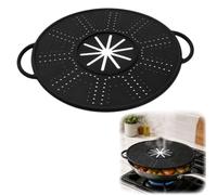 Gadpiparty Silicone Splatter Screen Heat Resistant Black