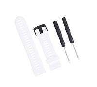 Gadpiparty Silicone White PC Watch Strap for Forerunner Durable Easy to Clean Replacement Band Comfortable Breathable Design Drop Versatile Sport Strap