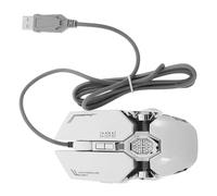 Gadpiparty Silver Gaming Mouse USB Plastic Classic PC Game Mouse