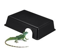 Gadpiparty Simulation Reptile Cave Hideout Moisture Platform for Turtle Tanning and Climbing Large Plastic Habitat Ornament for Geckos Lizards Spiders Amphibians and Exotic Pets