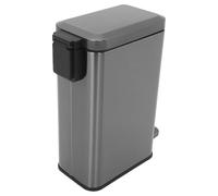 Gadpiparty Slim Step Trash Bin: Stainless Steel Foot Pedal Waste Basket With Lid -10L Rubbish Container Garbage Can - Dustbin Bedside Trash Can Pedal Bin