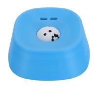 Gadpiparty Slow Feed Dog Lick Bowl for Liquid Treats with Spill-resistant Design, Blue Pet Bone Broth Licking Dish for Calming and Training Flat Face Bulldogs