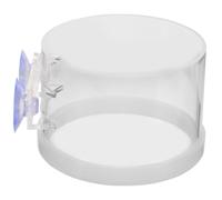 Gadpiparty Small Aquarium Ring Floating Feeder Acrylic Fish Feeding Holder 3.73x3.73x2.44in Delicate Smooth Bright Design Convenient Installation Not Easy to Deform Or Break Suitable for Fish