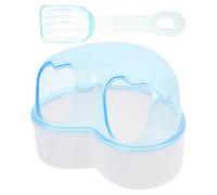 Gadpiparty Small Pet Bathtub with Deepened Design Plastic Sand Bath Container and Spoon Included Multi-use Hamster Sand Bath Box for Comfortable Bathing Random Random Color