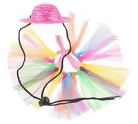 Gadpiparty Small Pet Costume Lightweight Guinea Pig Hat and Bunny Tutu Skirt Cosplay Outfit for Hamsters Hedgehogs and Small Animals Comfortable and Stylish Festival Dress