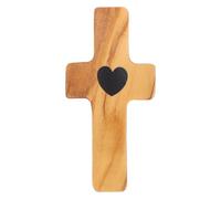 Gadpiparty Small Wood Cross Ornament Mini Wood Cross Handcarved Refined Unique Easter Decoration Religious Festival Versatile Use