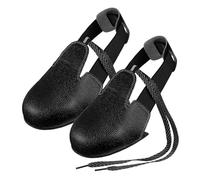 Gadpiparty Smashing Cow Leather Safety Shoes Covers with Steel Toe Non Slip Overshoes for Workplace Protection Unisex Industrial Labor Insurance Shoe Cover Black