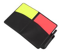 Gadpiparty Soccer Referee Cards Set Includes Notebook, Pencil and Protective Cover with Red and Yellow Cards, User-friendly Pu and Pvc Material Versatile Application for Football Match