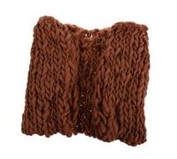 Gadpiparty Soft Baby Photo Fleece Blanket Wool Knit for Newborns, Comfortable and Flexible Photography Prop, for Tracking Baby’s Growth, Coffee- Infant Wrap