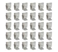 Gadpiparty Solar Panel Cable Clips Wire Clips 30pcs Stainless Steel Wire Management Prevents Cable Insulation Damage Tool-Free Removal Silver for Trailer Frame