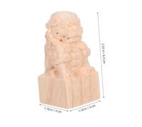 Gadpiparty Solid Wood Lion Head Finials for Crafts Decorative Post Caps for Staircases and Furniture European Style Carved Wooden Toppers Durable Bed Post Enhancers with Symbolic Strength