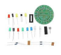 Gadpiparty Sound Reactive Rotating LED Light Kit DIY Electronic Circuit Experiment with Colorful Flowing Water Effect Easy Assembly Sound-sensitive Microphone for Science Teaching and