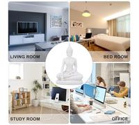 Gadpiparty Southeast Asian Sitting Buddha Figurine Resin Decor Home Decoration with Buddhist Theme Sacred Zen Ornament for Office Hotel Living