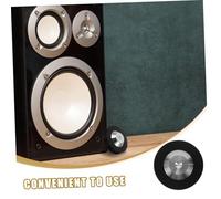 Gadpiparty Speaker Isolation Pads Stainless Steel Vibration Dampening Feet for Audio Systems Turntables CD Players Robust Anti-vibration Mats for Enhanced Sound Clarity and Stability