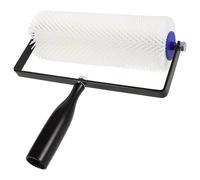 Gadpiparty Spiked Flooring Roller Self Leveling Screed Tool for Cement Floor Paint Bubble Removal Paint Brush with Easy-Install Handle for Walls Canvas