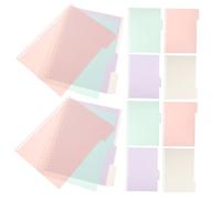 Gadpiparty Spiral Notebook with Colored Tabs Page Coil Binder Index Dividers for School Supplies Portable Pocket Notebook for College Students Easy Access Flip Index Organizer for Work and