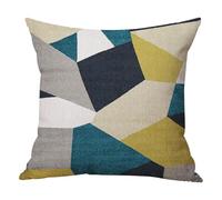 Gadpiparty Square Linen Throw Pillow Cover Comfortable to Lean and Hug with Geometric Pattern Simple Elegant Cushion Case for Sofa and Chair for Home Decor