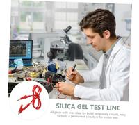 Gadpiparty Stackable Banana Plug Test Lead with Red Silicone Alligator Clip Electrical Test Wire for Multimeter Insulated Probe Cable for Electronic Circuit Testing