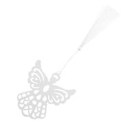 Gadpiparty Stainless Steel Animal Shaped Bookmark with Elegant Silk Tassel Hollow Metal Page Marker for Book Lovers Inspirational Reading Accessory Wedding School Office Gift
