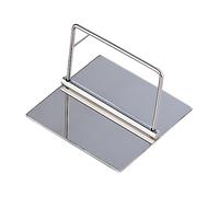 Gadpiparty Stainless Steel Napkin Holder Tissue Stand Paper Towel Rack Smooth Corner Design for Home Hotel Tabletop Storage and Decoration Silver Finish