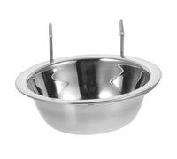Gadpiparty Stainless Steel Parrot Hanging Feeder Cup with Hook Capacity Bird Food and Water Bowl Clip Cage Pets Doves Cockatiels Finches Rust-resistant Holder