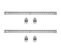 Gadpiparty Stainless Steel Refrigerator Shelf Support Bar Adjustable with Clips for Rv and Kitchen Freezer Storage Solutions
