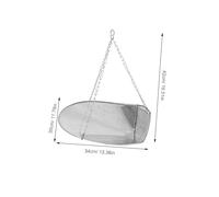 Gadpiparty Stainless Steel Scale Pan with Chain for Hanging and Pocket Scales Industrial Weighing Tray for Grocery Crane and Travel Use Quick Load Scoop Pan for Food Processing and Pallet