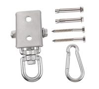 Gadpiparty Stainless Steel Suspension Hook for Hammock Swing Hanging Fixing Kit with Screws Easy Installation for Indoor Outdoor Porch Use