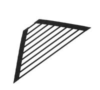 Gadpiparty Stainless Steel Triangle Drying Rack the Sink Caddy for Dishes and Sponges, Rust Resistant and Easy Maintenance, for Small Kitchens with Limited Countertops